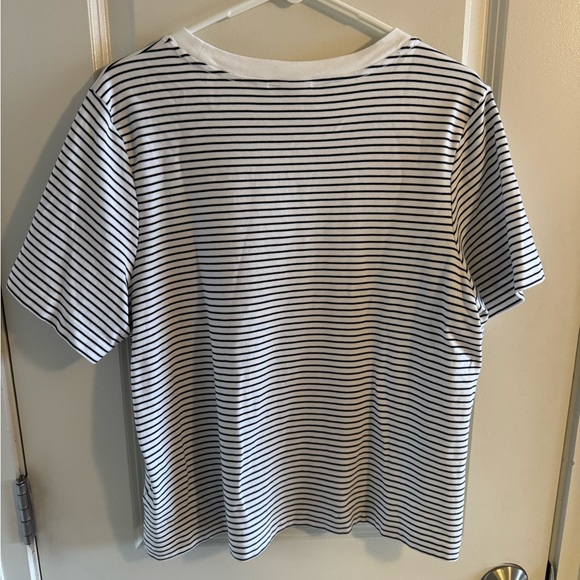 Babaton Black and White Striped T-Shirt - Picture 2 of 3